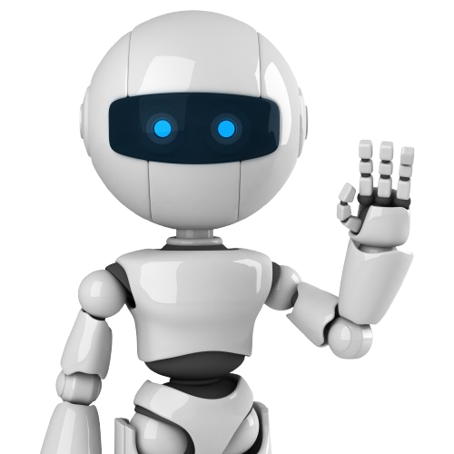 Robot waving (top half visible)